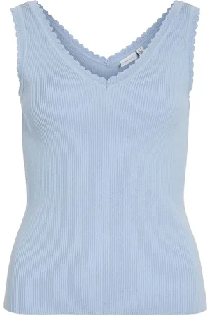 VILA Ärmellos Stricktop