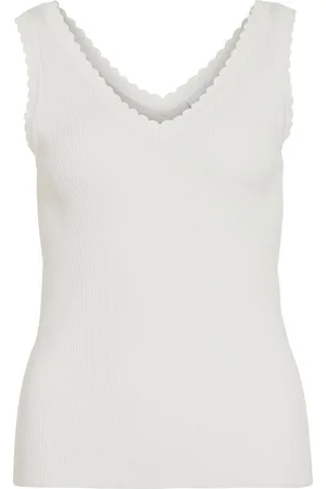 VILA Ärmellos Stricktop