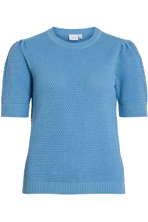 VILA Kurzärmeliges Strickoberteil