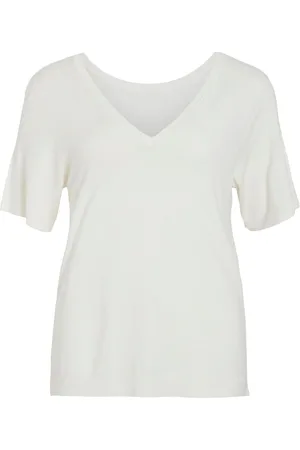 VILA Kurzarm Stricktop