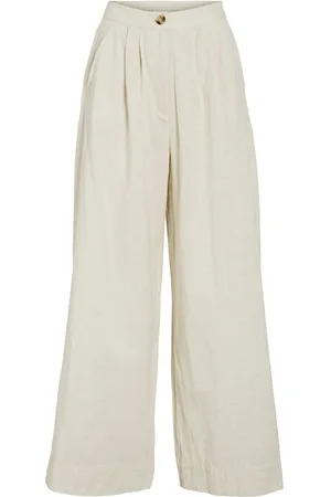 VILA Vietni High Waist Hose Mit Weitem Bein