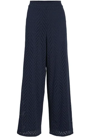 VILA Videlaia High Waist Hose Mit Weitem Bein