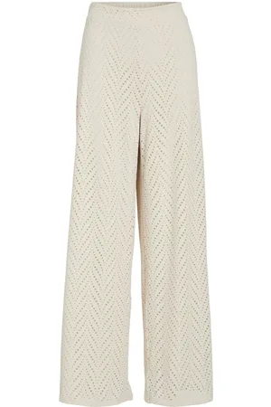 VILA Videlaia High Waist Hose Mit Weitem Bein