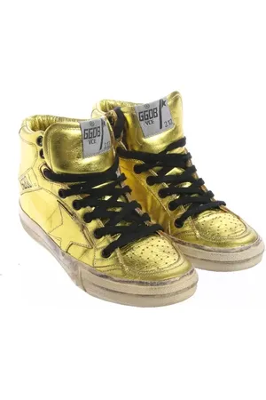 Golden Goose Super-Star High-Top Sneaker EUR 35 Gold