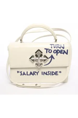 OFF-WHITE Jitney Bag Handtasche Beige