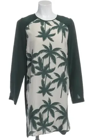Baum und Pferdgarten Seidenkleid 40