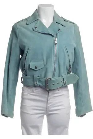 Acne Studios Lederjacke 40 Türkis