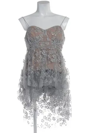 Self-Portrait Abendkleid 38 Silber