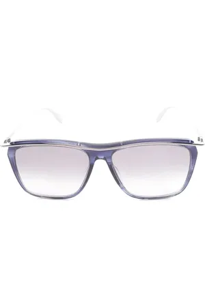 Alexander McQueen AM0143S Rechteck Stahlblau