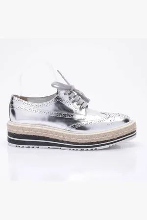 Prada Schnürschuhe EUR 37,5 Silber