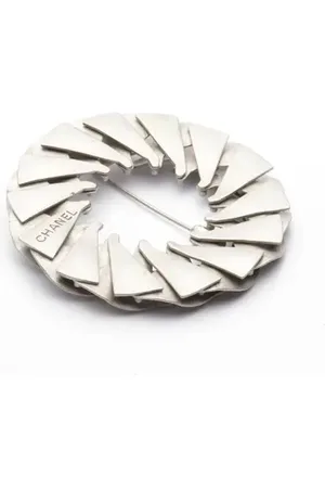 CHANEL Brosche Silber