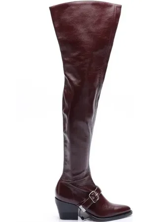 Chloé Overkneestiefel EUR 37 Dunkelrot