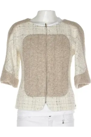 CHANEL Übergangsjacke 34 Beige