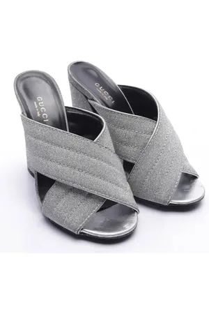 Gucci Pantoletten EUR 36 Silber