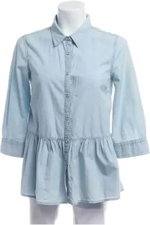 Msgm Bluse 34 Hellblau