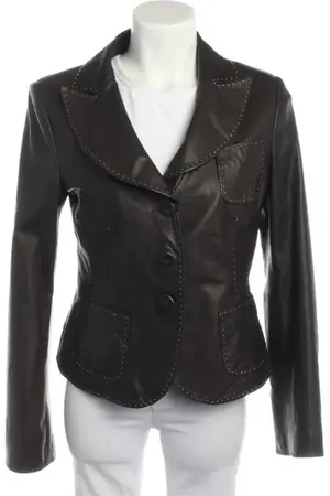 Emporio Armani Lederjacke 36 Dunkelbraun