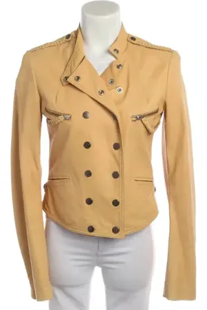 Emporio Armani Lederjacke 36 Beige