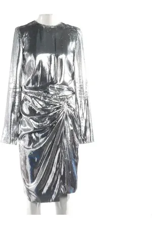 Saint Laurent Cocktailkleid 32 Silber