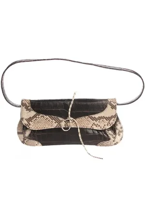 UNÜTZER Abendtasche Dunkelbraun