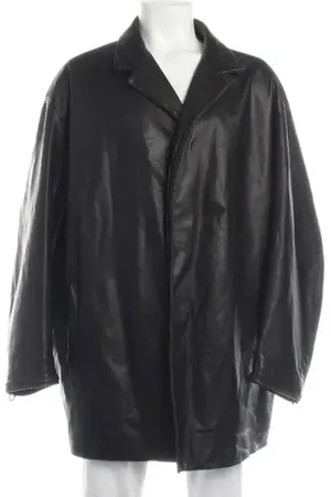 Jil Sander Lederjacke 52 Dunkelbraun