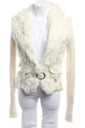 Kenzo Lederjacke 36 Cream