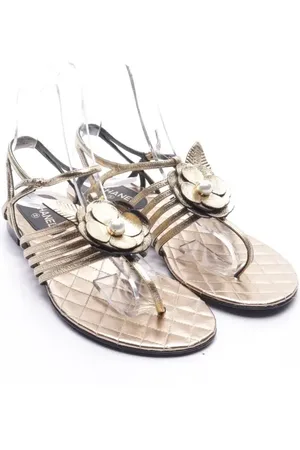CHANEL Riemchensandalen EUR 36,5 Gold
