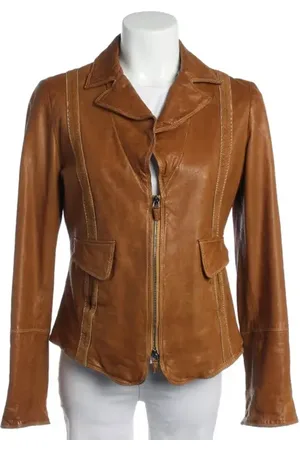 Emporio Armani Lederjacke 40 Hellbraun