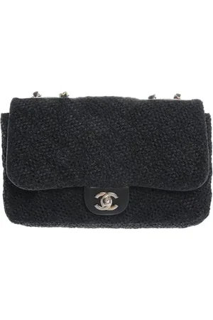 CHANEL Classic Flap 11.12 Medium Schultertasche Navy