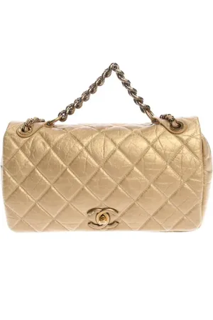 CHANEL Classic Flap 11.12 Large Schultertasche Gold