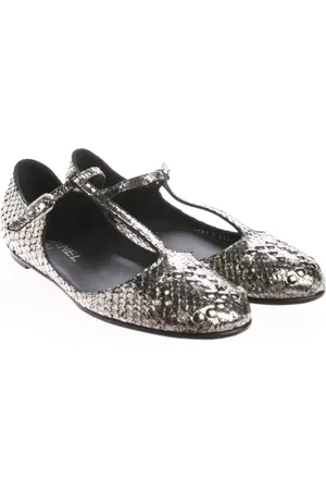 CHANEL Ballerinas EUR 36,5 Silber
