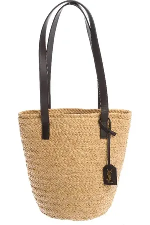 Saint Laurent Panier Small Bucket Bag Hellbraun