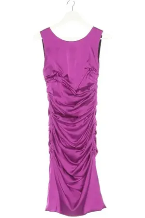 Dolce & Gabbana Seidenkleid 36 Fuchsia