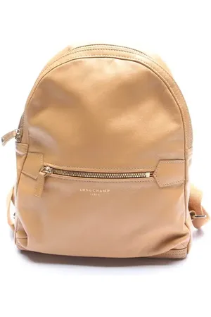 Longchamp Rucksack Hellbraun