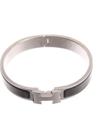 Hermès Armreif Clic H (schmal) Armband Silber