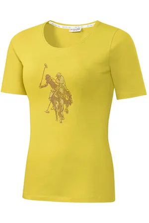 U.S. Polo Assn. Damen T-Shirt mit Strass