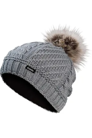 Eisbär Eisbär Damen Strickmütze mit Fellpompon