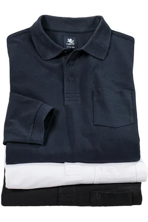 Otto Kern 3er Pack Herren Poloshirts langarm
