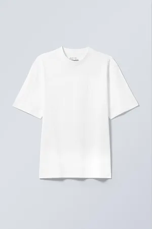 Weekday Locker geschnittenes T-Shirt aus Baumwolle