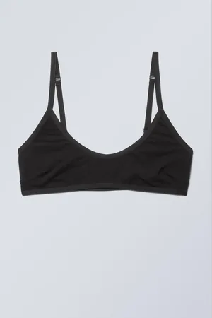 Weekday Baumwoll-Bustier mit tiefem Ausschnitt Inez