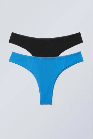 Weekday 2er-Pack Brazilian-Slips aus Netzstoff