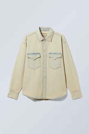 Weekday Langärmliges Jeanshemd Ash