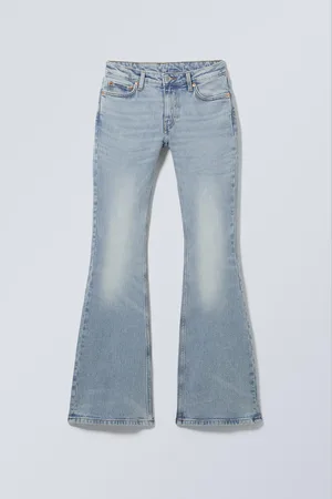 Weekday Flame Low Waist Slim Flared Leg Jeans