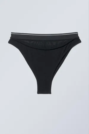 Weekday Brazilian-Slip aus doppellagigem Baumwoll-Mesh