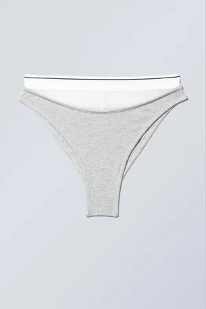 Weekday Brazilian-Slip aus doppellagigem Baumwoll-Mesh