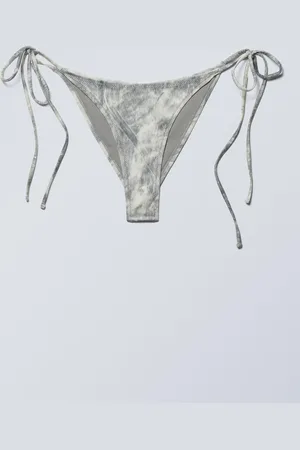 Weekday Bedrucktes Bikinihöschen mit Riemen