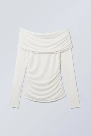 Weekday Off-Shoulder-Top mit umgeschlagenem Ausschnitt
