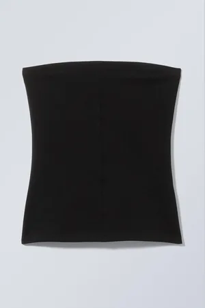 Weekday Figurbetontes Tube-Top aus Baumwolle