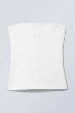 Weekday Figurbetontes Tube-Top aus Baumwolle