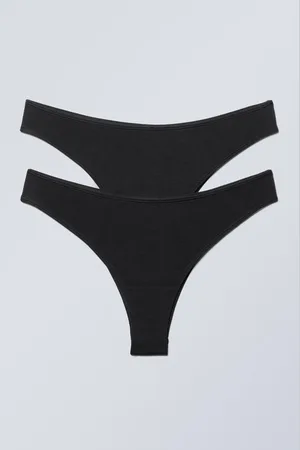Weekday 2er-Pack gewagte Brazilian-Slips aus Modal
