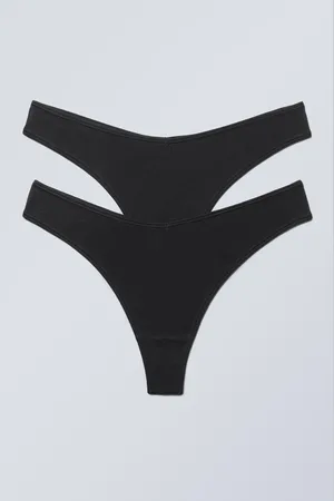 Weekday 2er-Pack Modal-Tangas mit niedriger Taille